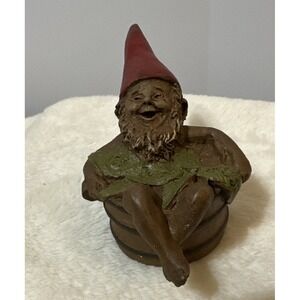 Vintage Gnome Buzzy-R Barrel Wash Tub Tom Clark 1986 Retired #72